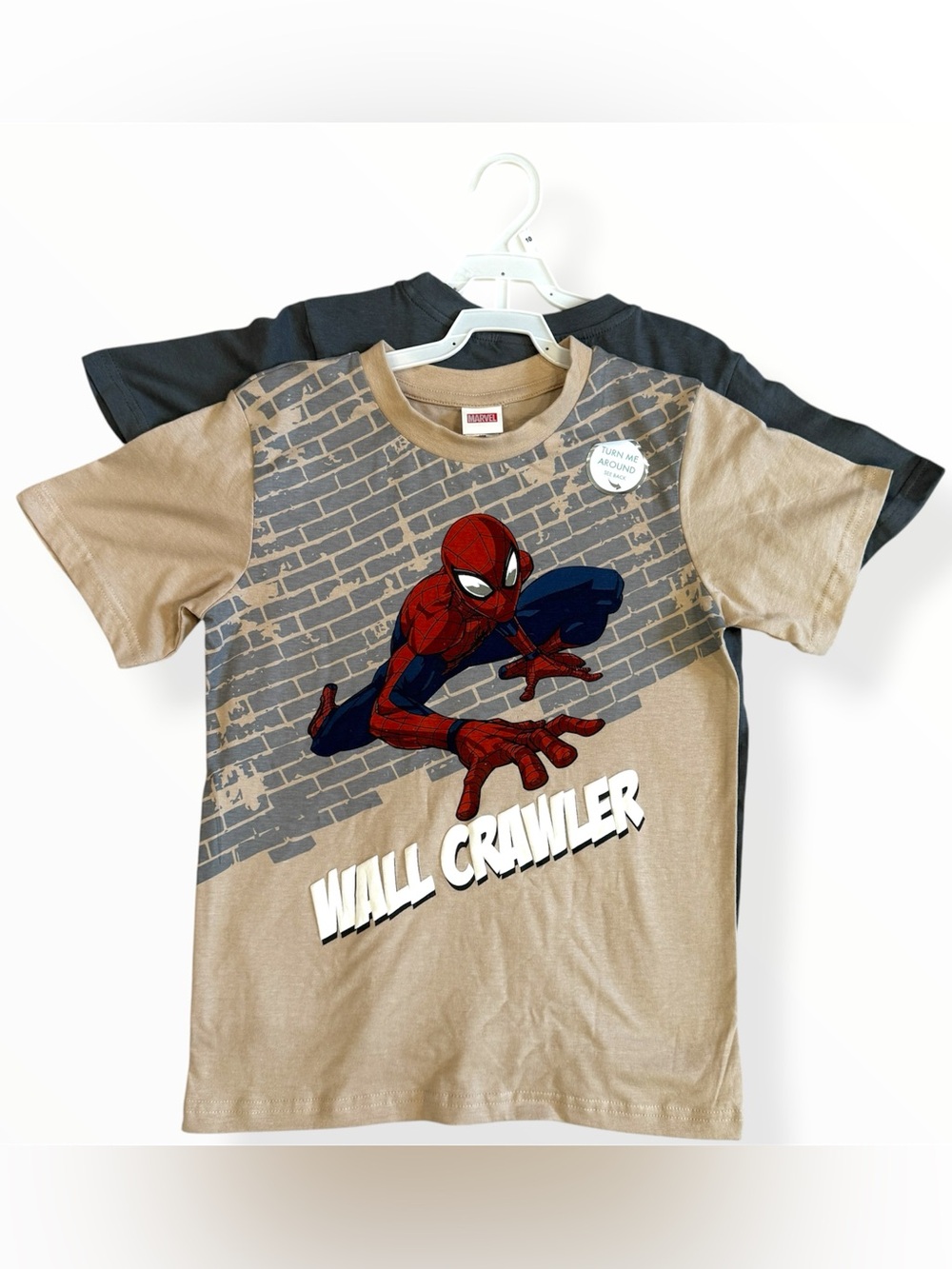 NEW Spiderman Marvel Boys Set of 2 Graphic Character T-Shirts Size 10 Avengers